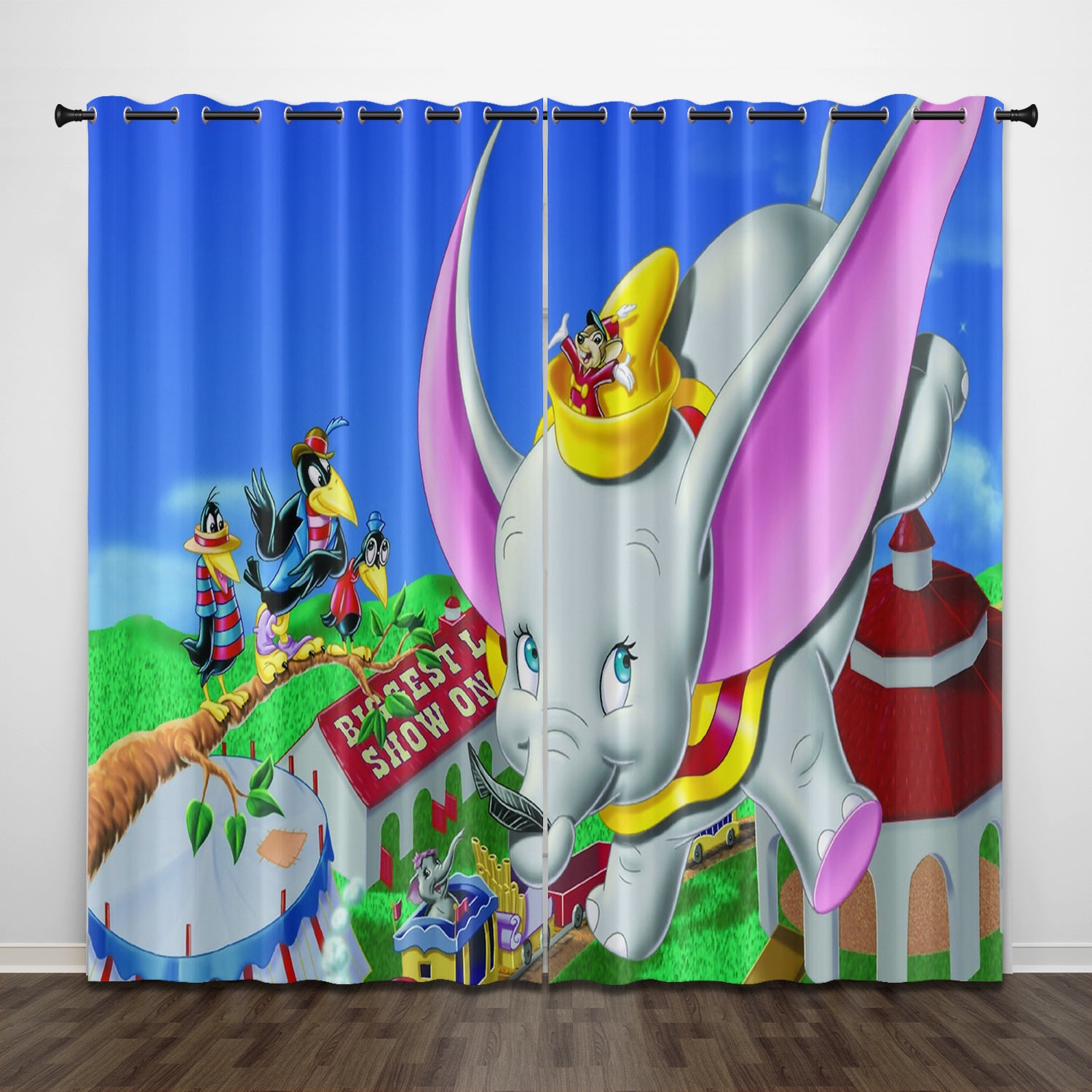 Dumbo Curtains Pattern Blackout Window Drapes