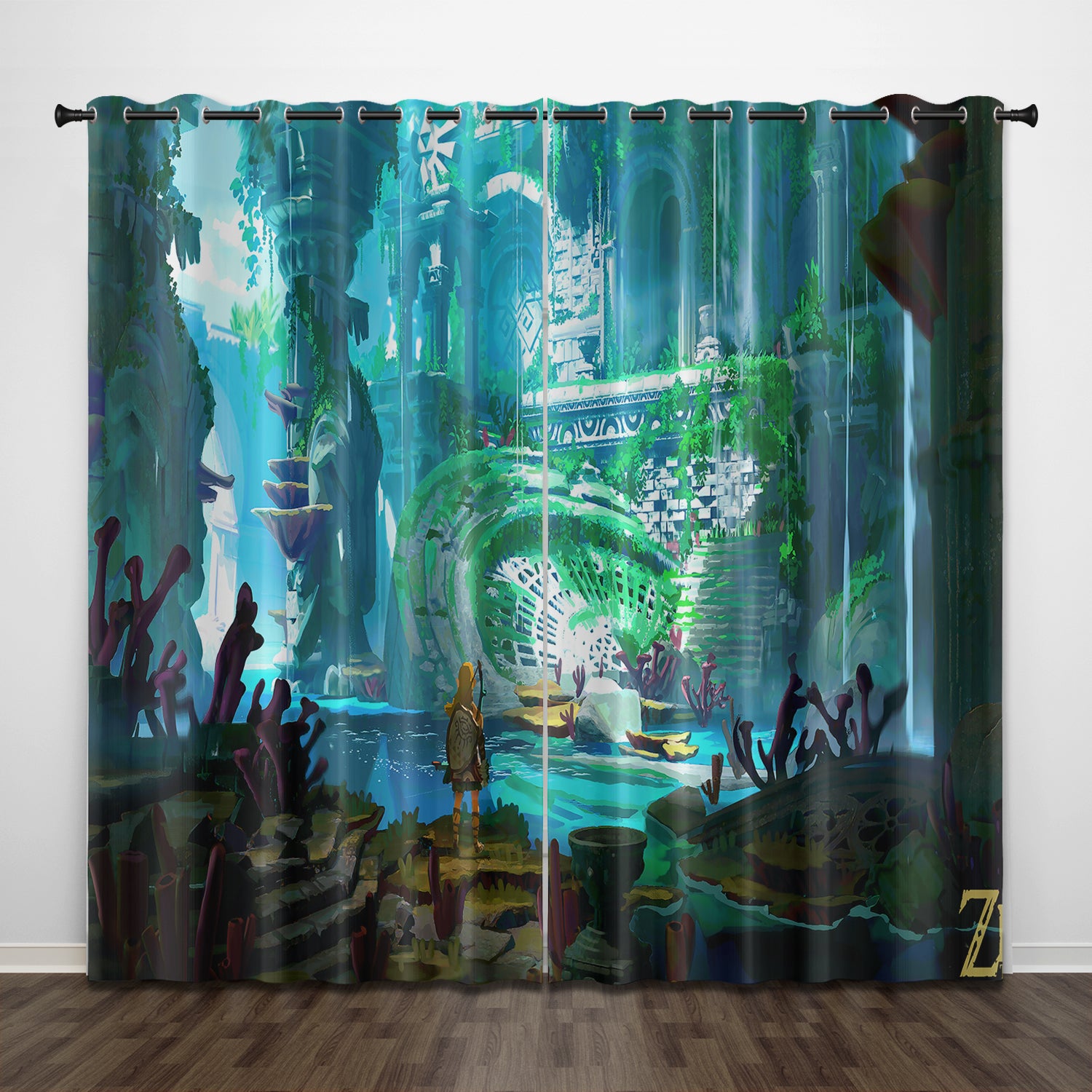 The Legend of Zelda Curtains Pattern Blackout Window Drapes