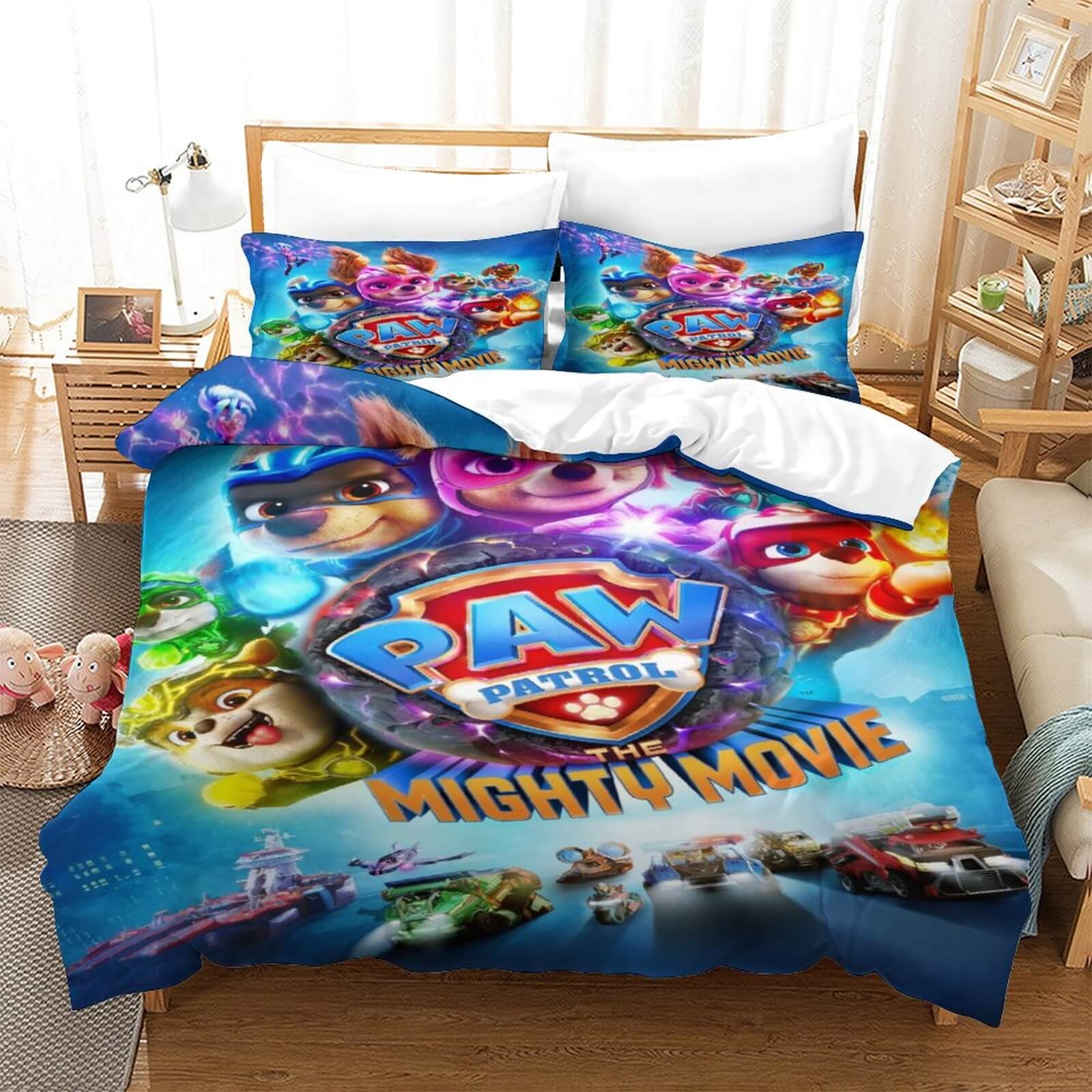 PAW Patrol The Mighty Movie Bedding Set Quilt Duvet Cover Without Filler