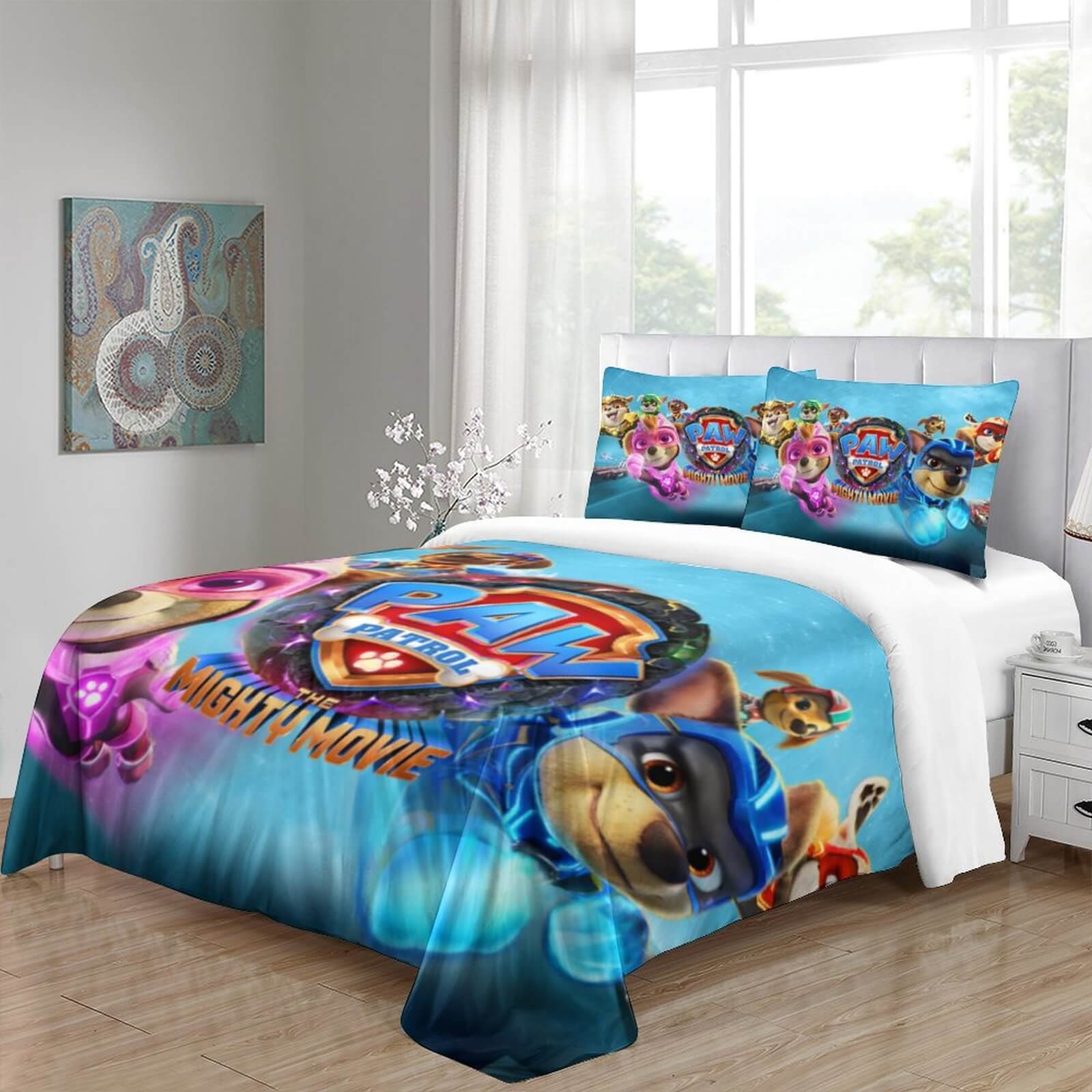 PAW Patrol The Mighty Movie Bedding Set Quilt Duvet Cover Without Filler