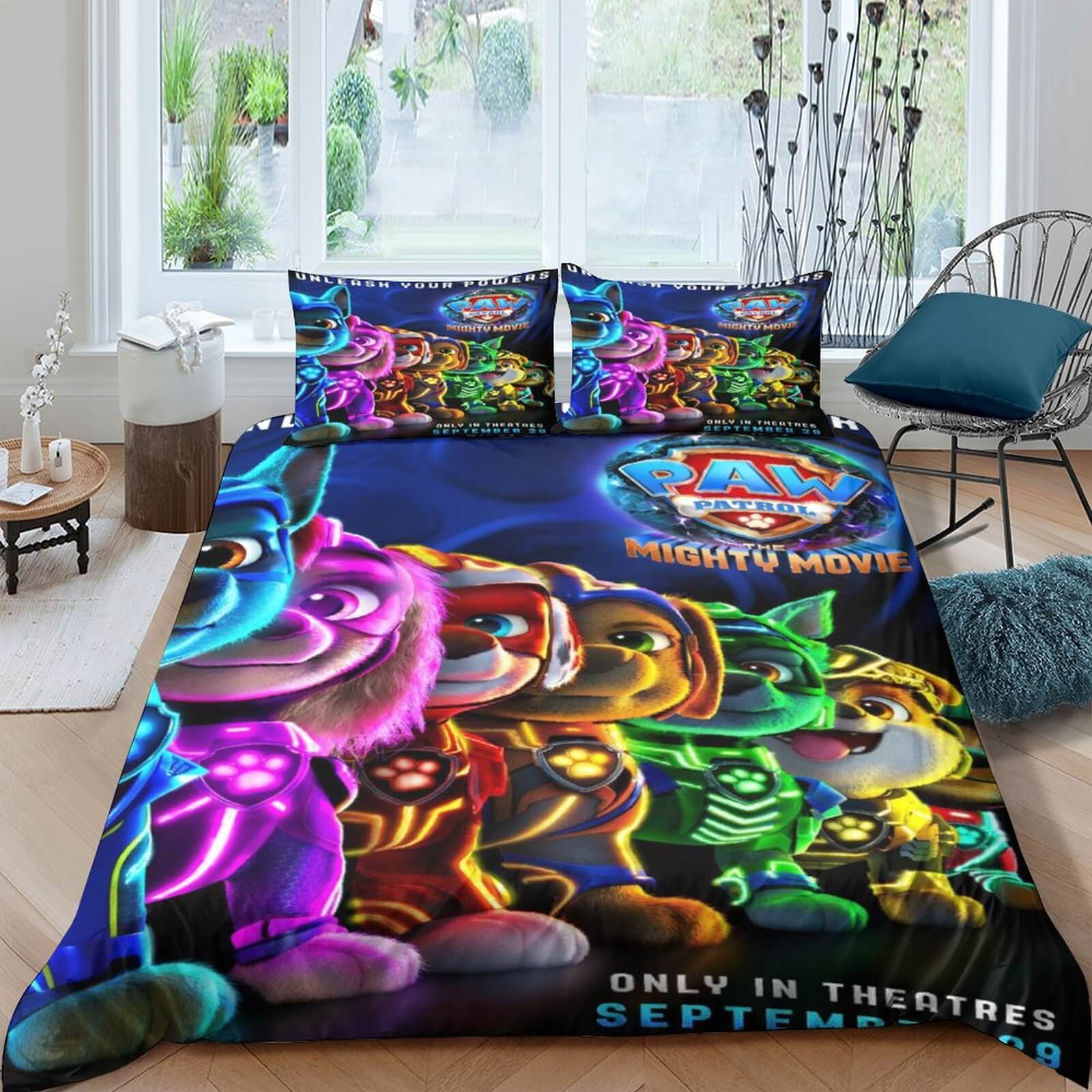 PAW Patrol The Mighty Movie Bedding Set Quilt Duvet Cover Without Filler