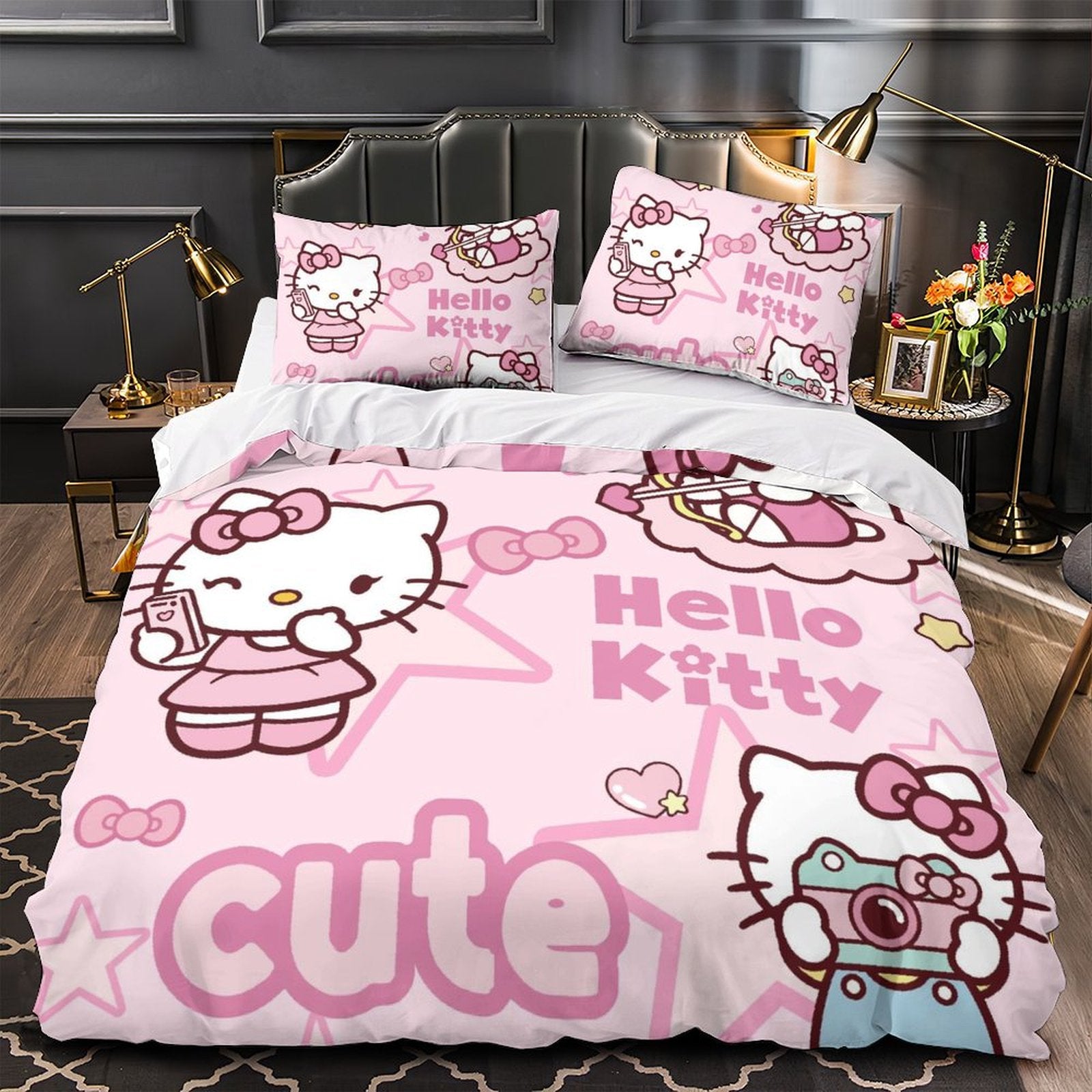 Sanrio Hello Kitty Bedding Set Quilt Duvet Cover Without Filler