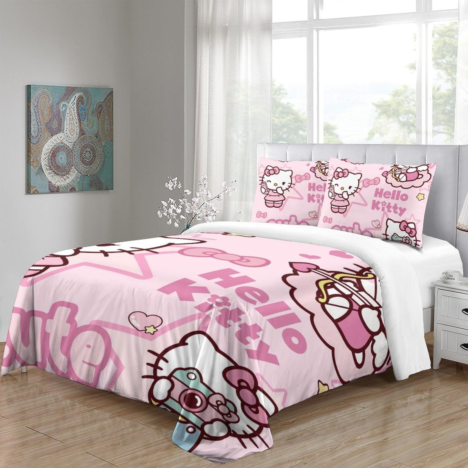 Sanrio Hello Kitty Bedding Set Quilt Duvet Cover Without Filler