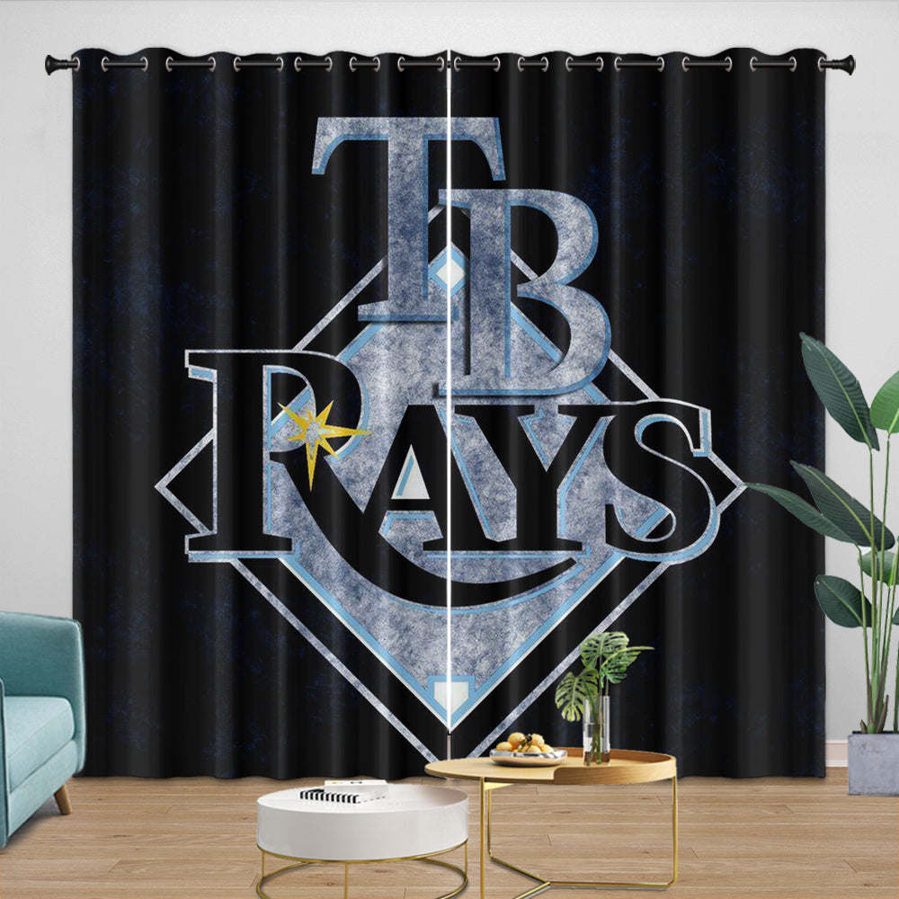 Tampa Bay Rays Curtains Blackout Window Drapes Room Decoration