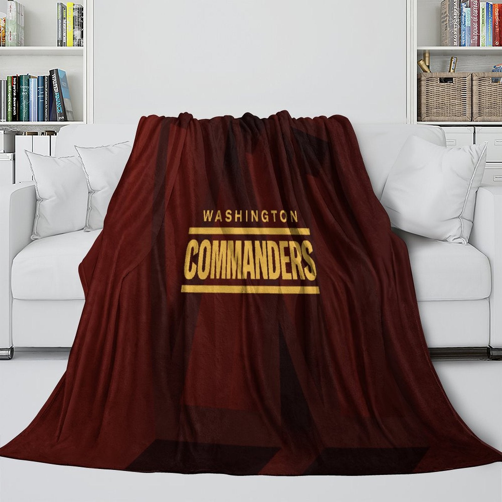 Washington Commanders Blanket Flannel Fleece Throw Room Decoration