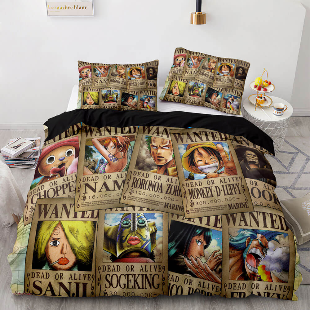 Anime One Piece UK Bedding Set Quilt Duvet Cover Cosplay Bed Sets