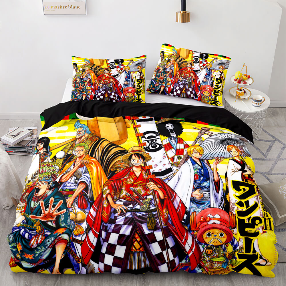 Anime One Piece UK Bedding Set Quilt Duvet Cover Cosplay Bed Sets