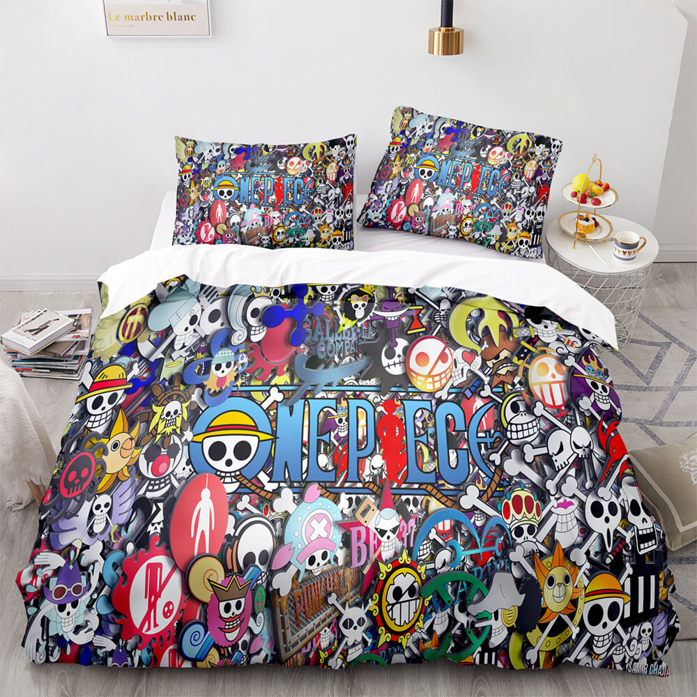 Anime One Piece UK Bedding Set Quilt Duvet Cover Cosplay Bed Sets