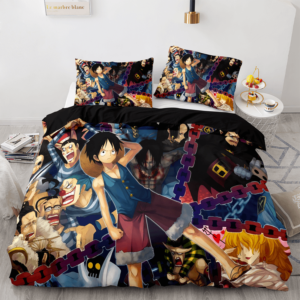 Anime One Piece UK Bedding Set Quilt Duvet Cover Cosplay Bed Sets