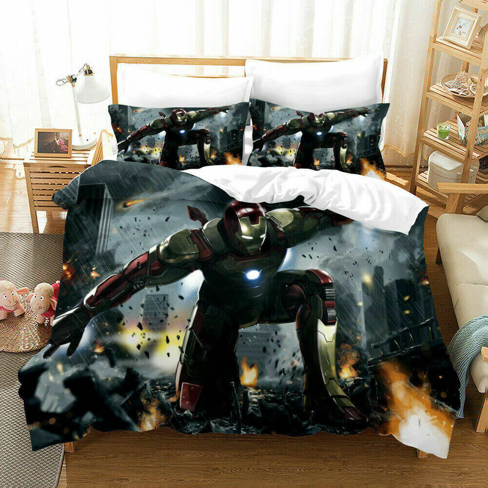 Parure de lit Avengers Iron Man Captain America