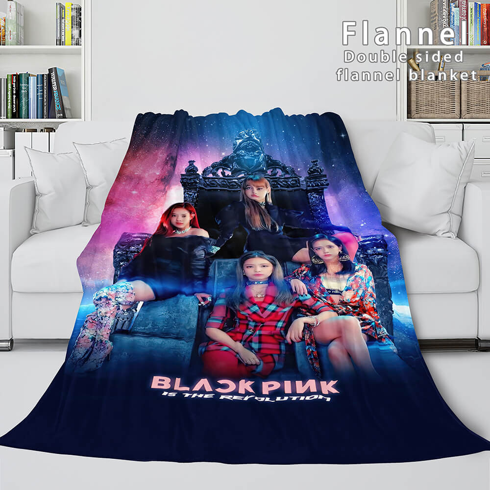 Couverture polaire en flanelle douce BLACKPINK Cosplay
