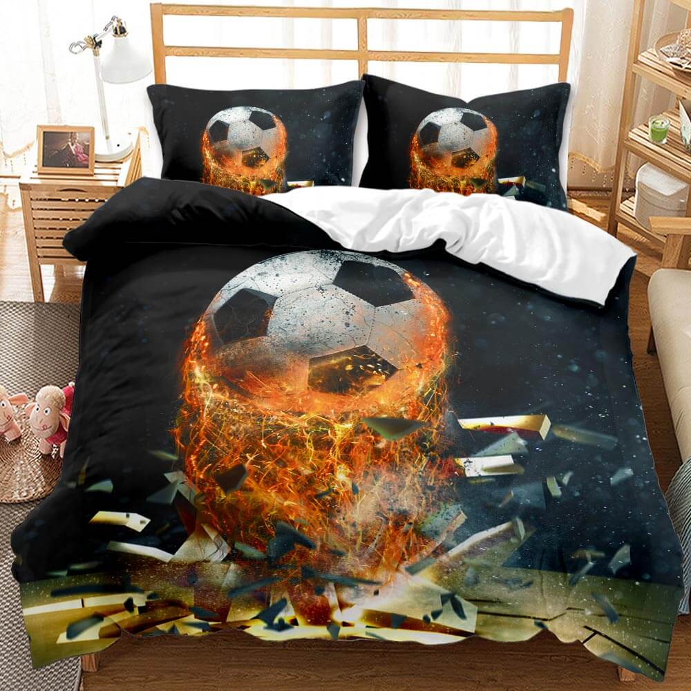Football Pattern Bedding Set Duvet Cover Without Filler