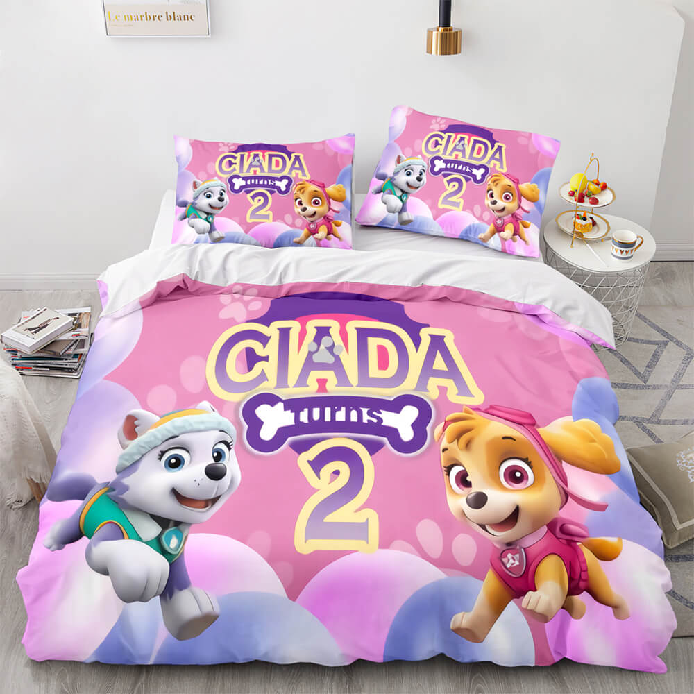 Ensemble de literie de dessin animé PAW Patrol housse de couette housse de couette enfants ensembles de lit présents