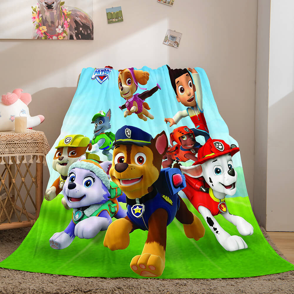 Dessins animés PAW Patrol couverture flanelle polaire couette jeter couverture Cosplay