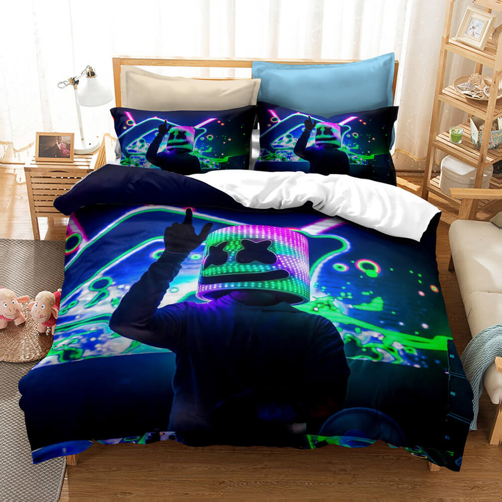 DJ Marshmello Cosplay Bedding Set Quilt Covers