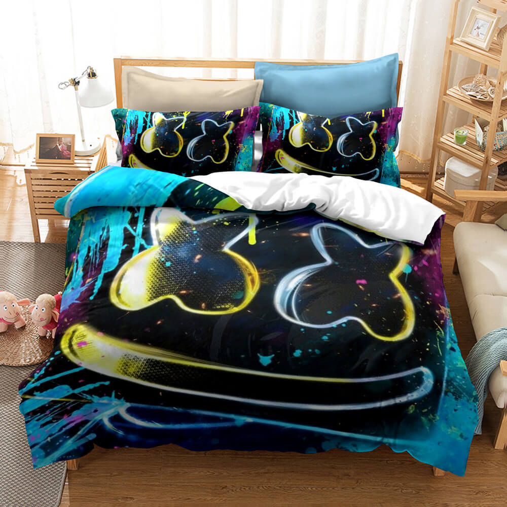 DJ Marshmello Cosplay Bedding Set Quilt Covers