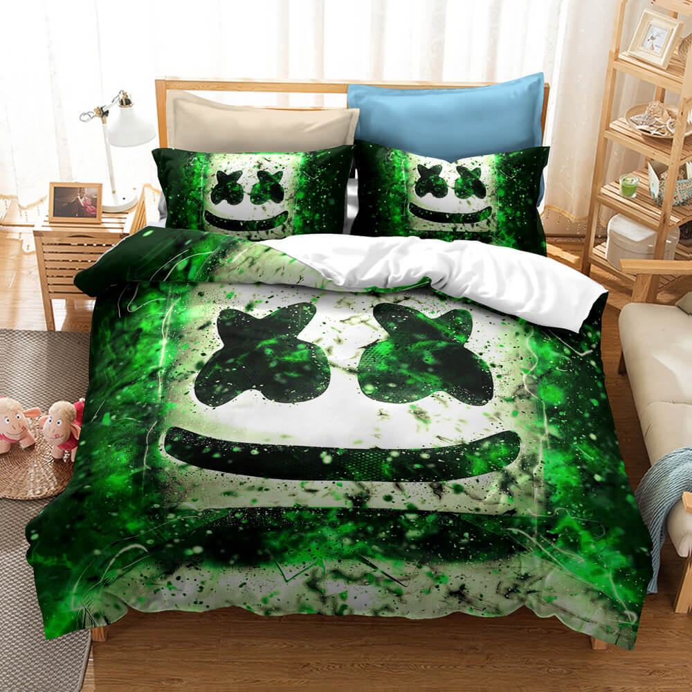 DJ Marshmello Cosplay Bedding Set Quilt Covers
