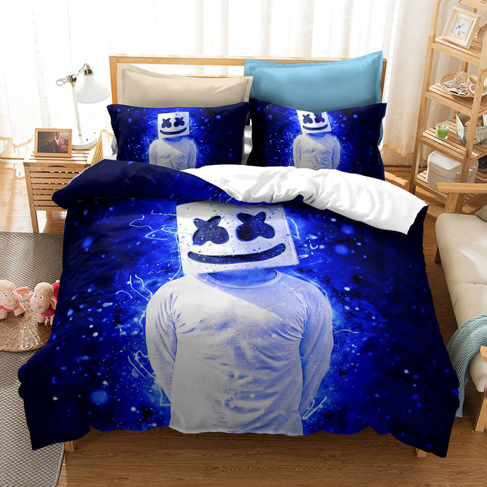 DJ Marshmello Cosplay Bedding Set Quilt Covers