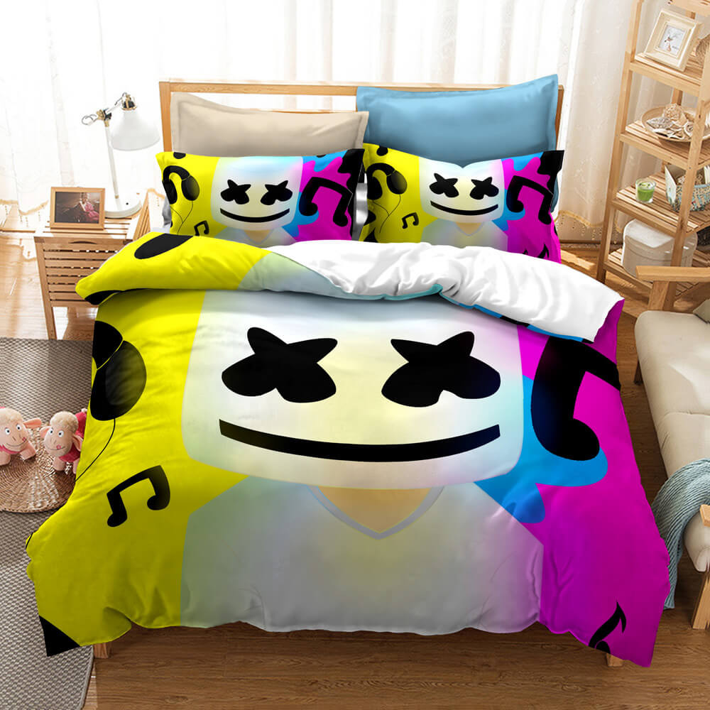 DJ Marshmello Cosplay Bedding Set Quilt Covers