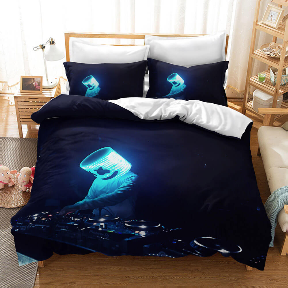 DJ Marshmello Cosplay Bedding Set Quilt Covers