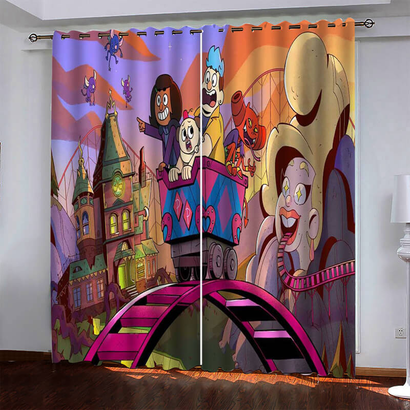 Panda Rideaux Blackout Fenêtre Traitements Rideaux pour la décoration de la chambre