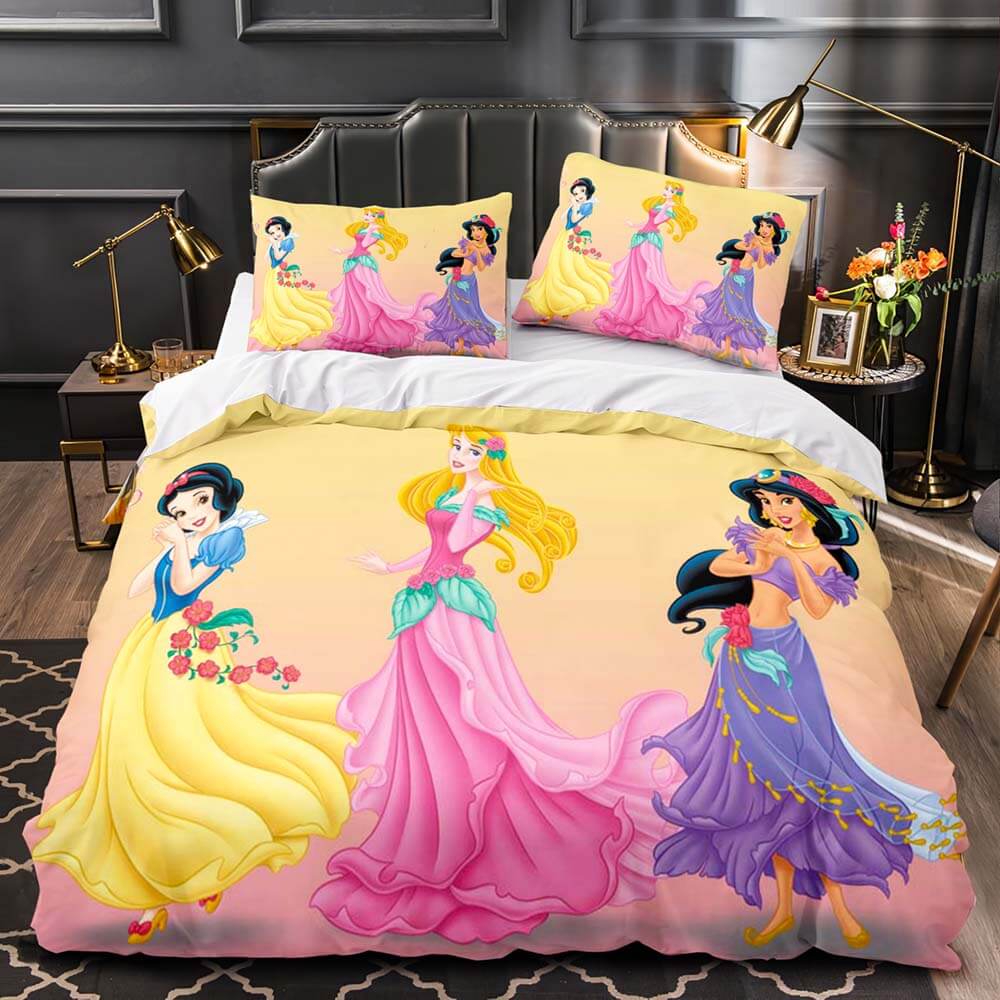 Disney Princesse Blanche-Neige Cendrillon Belle Parure de lit Housse de couette