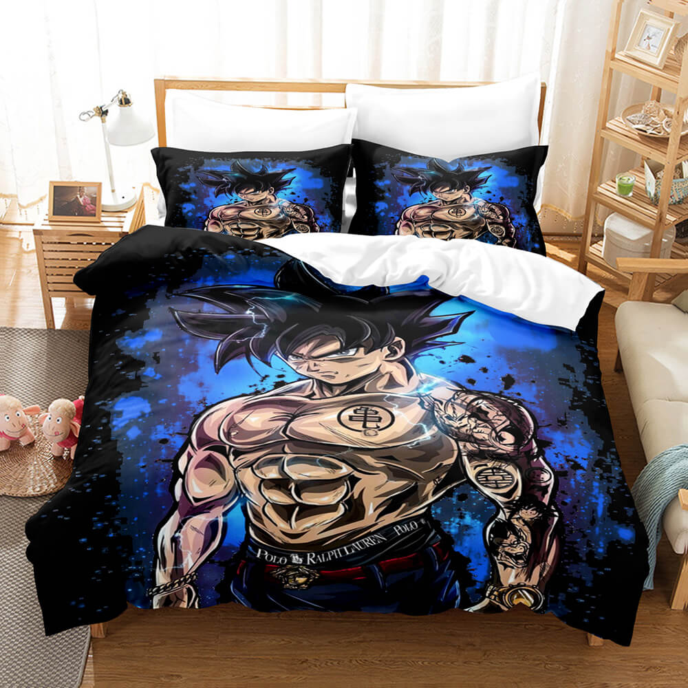 Ensemble de literie Dragon Ball Cosplay UK couette housses ensembles de draps de lit