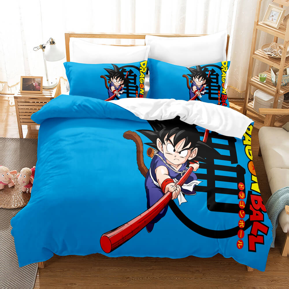 Ensemble de literie Dragon Ball Cosplay UK couette housses ensembles de draps de lit