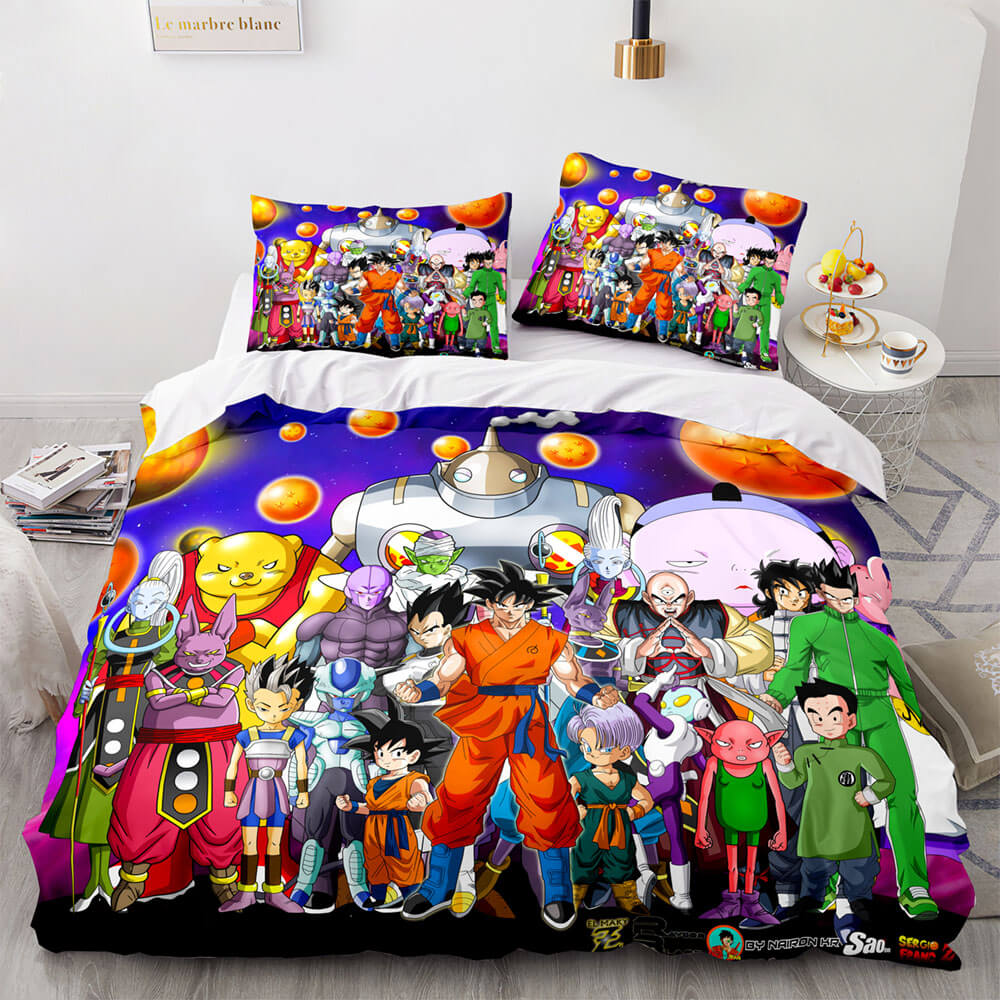 Ensemble de literie Dragon Ball Cosplay UK couette housses ensembles de draps de lit
