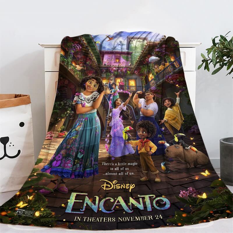Encanto Couverture Cosplay Flanelle Jeté Décoration de Chambre