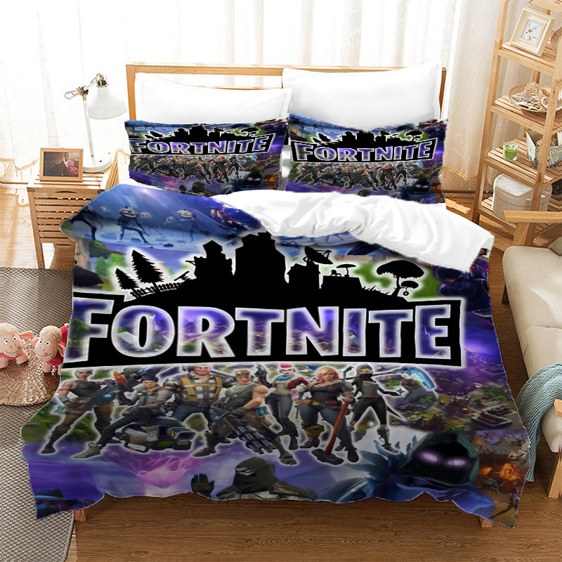 Jeu Fortnite Cosplay ensemble de literie couette housses de couette ensembles de draps