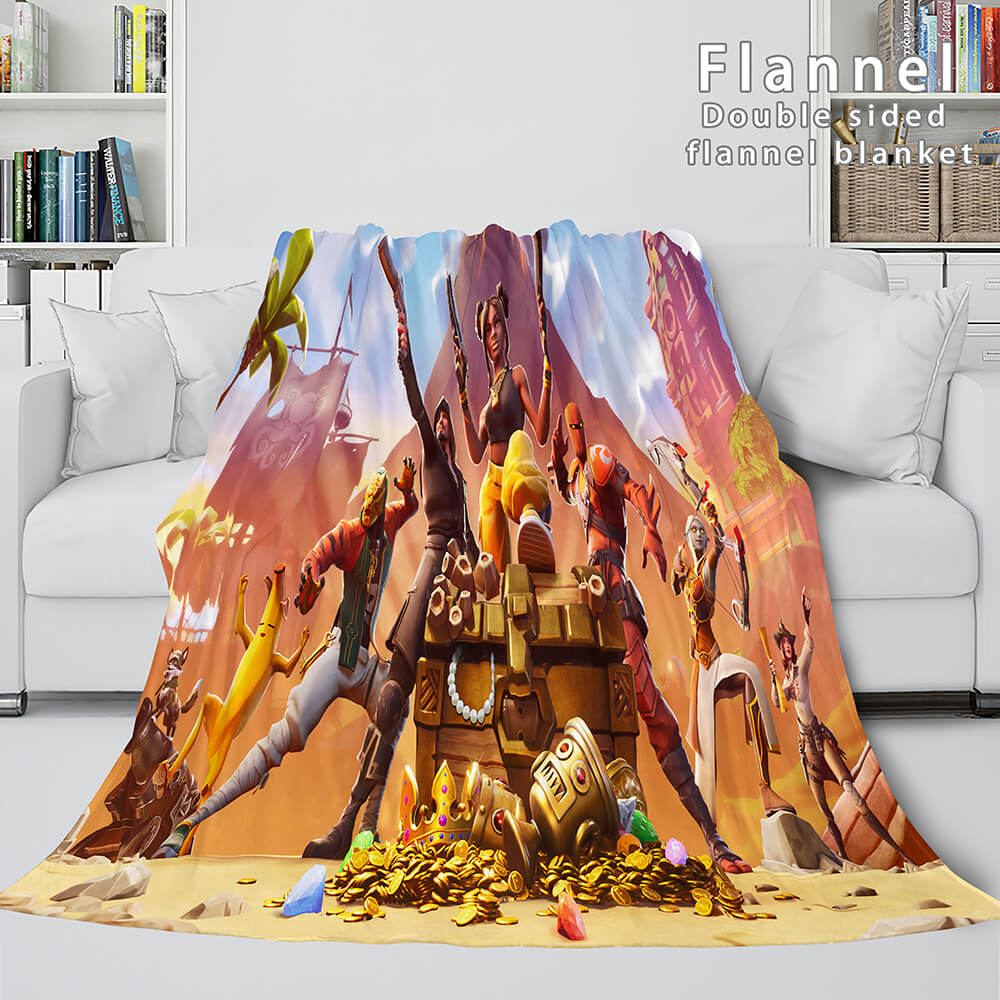 Couverture en flanelle de Fortnite Cosplay