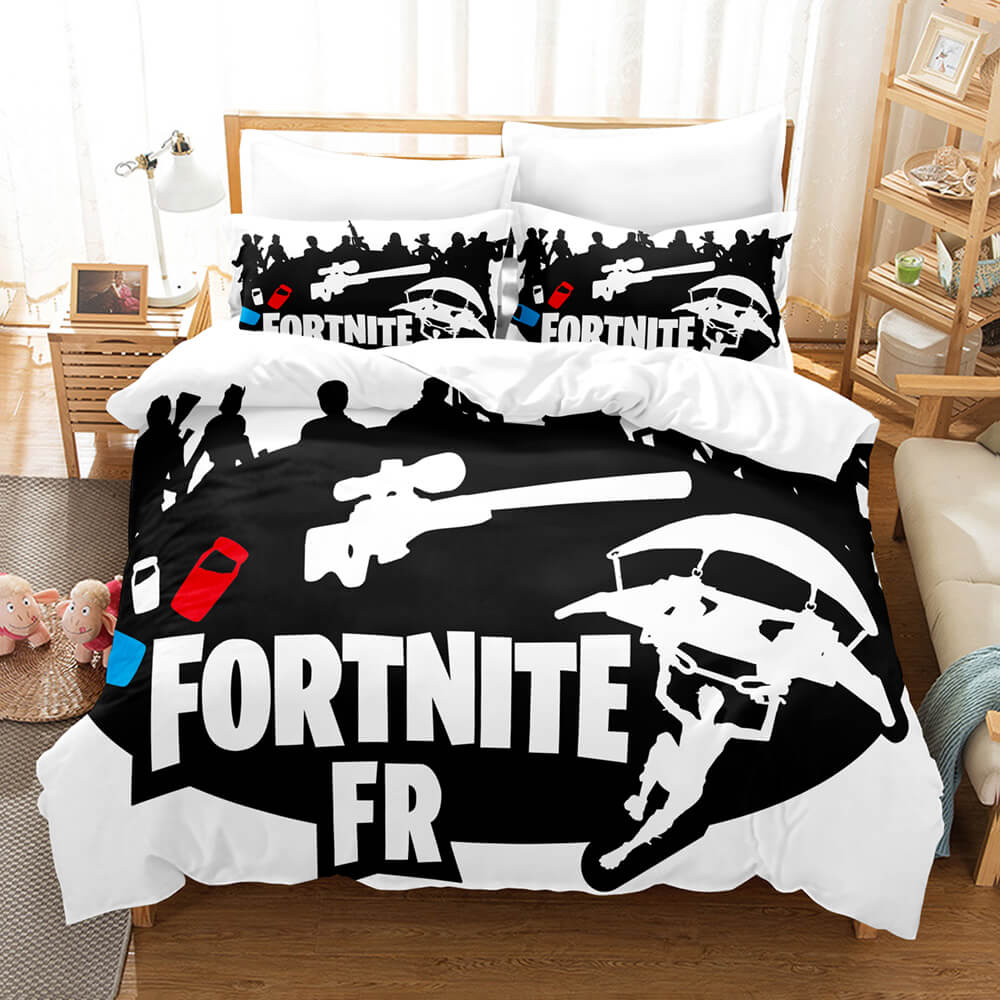 Ensemble de literie pour enfants Fortnite Cosplay Quilt Housse de couette Ensembles de draps de lit
