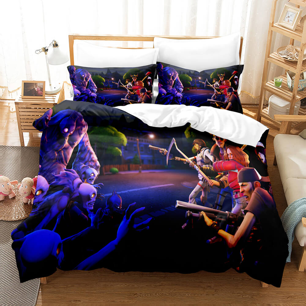 Ensemble de literie pour enfants Fortnite Cosplay Quilt Housse de couette Ensembles de draps de lit