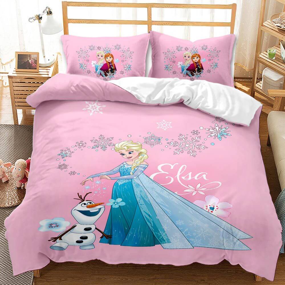 Frozen Princess Elsa Anna Cosplay Bedding Set Quilt Duvet Covers Sets