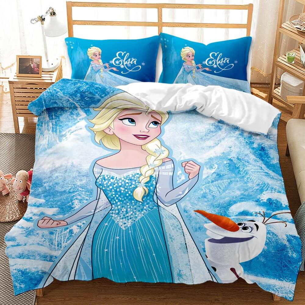 Ensemble de literie Frozen 2 Princess Elsa Anna Housse de couette