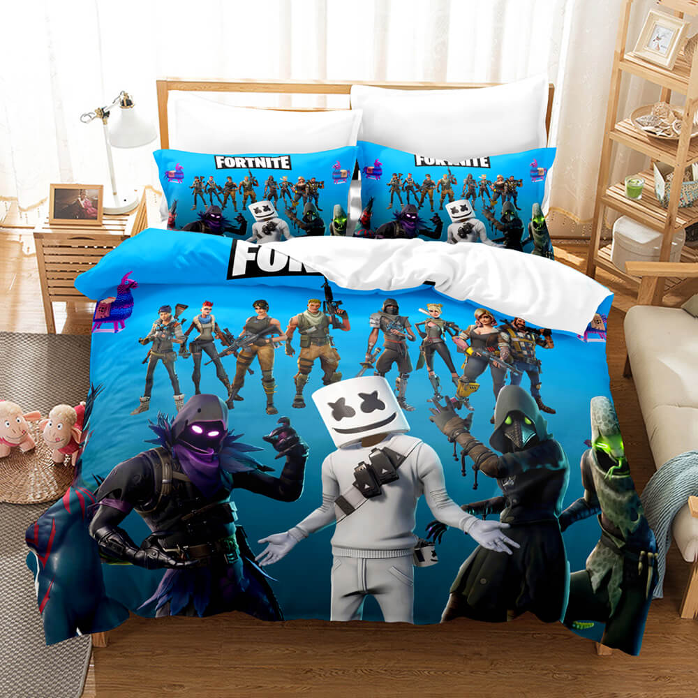 Jeu Fortnite Cosplay ensemble de literie couette housses de couette ensembles de draps