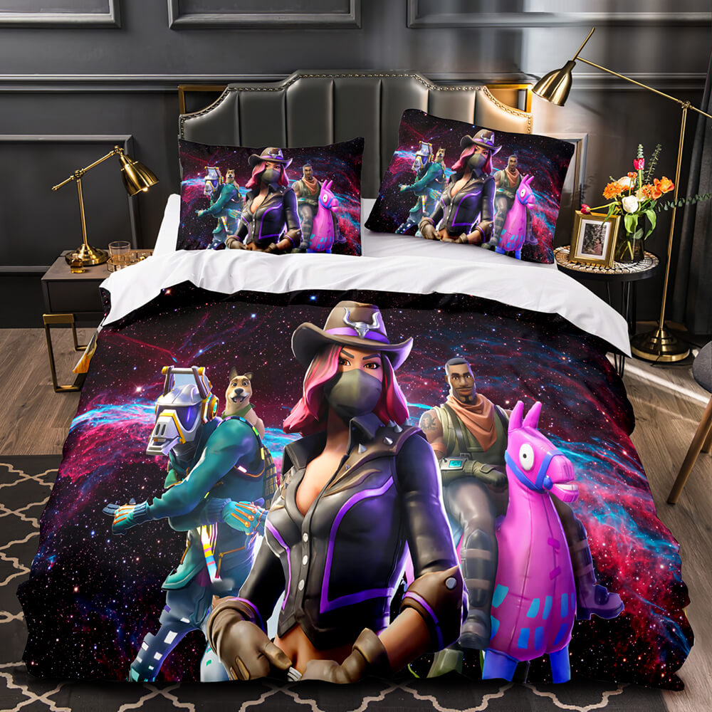 Jeu Fortnite Cosplay ensemble de literie couette housses de couette ensembles de draps