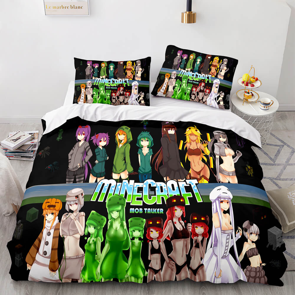 Jeu Minecraft Cosplay ensemble de literie couette housses de couette ensembles de draps
