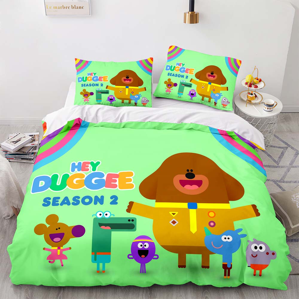 Hey Duggee Bedding Set Pattern Quilt Cover Without Filler