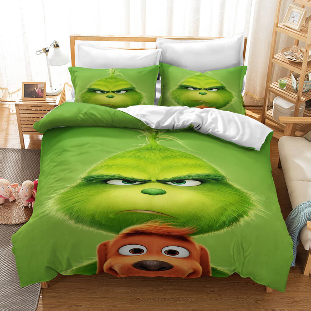 How the Grinch Stole Christmas Cosplay UK Bedding Set Duvet Cover Sets