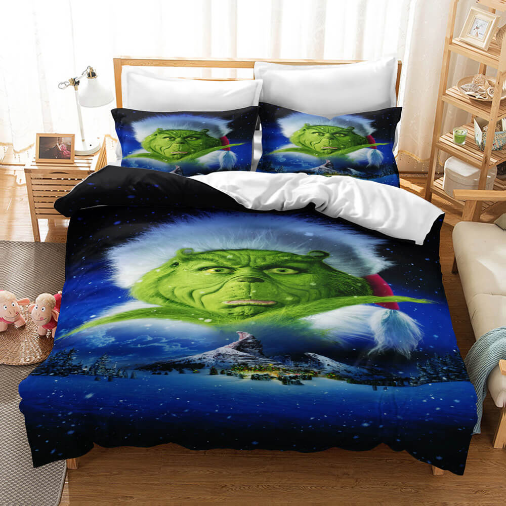 How the Grinch Stole Christmas Cosplay UK Bedding Set Duvet Cover Sets