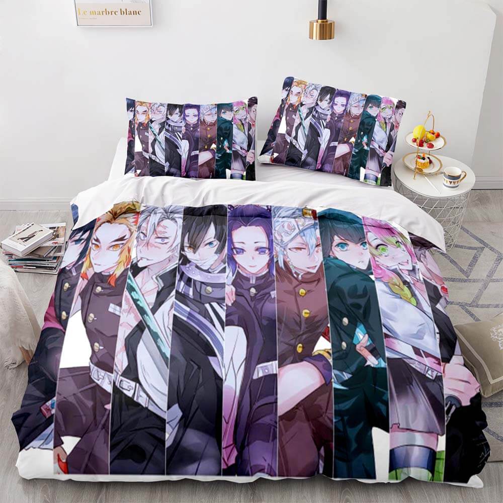 Japon Anime démon tueur ensemble de literie Cosplay housse de couette ensembles de lit