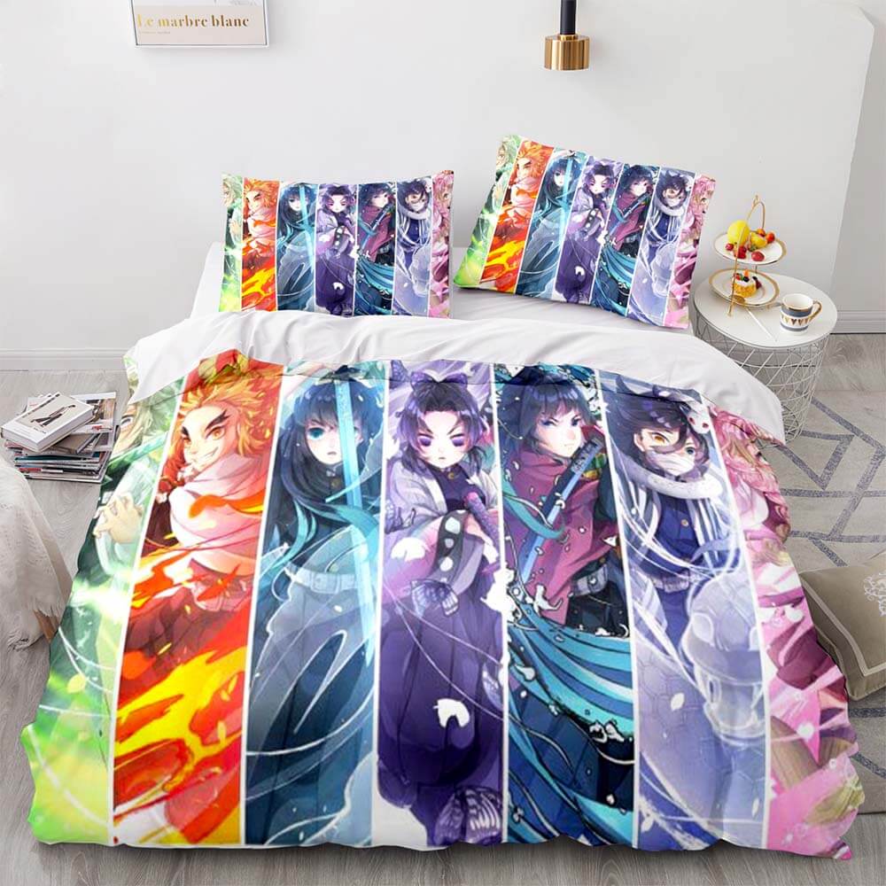 Japon Anime démon tueur ensemble de literie Cosplay housse de couette ensembles de lit