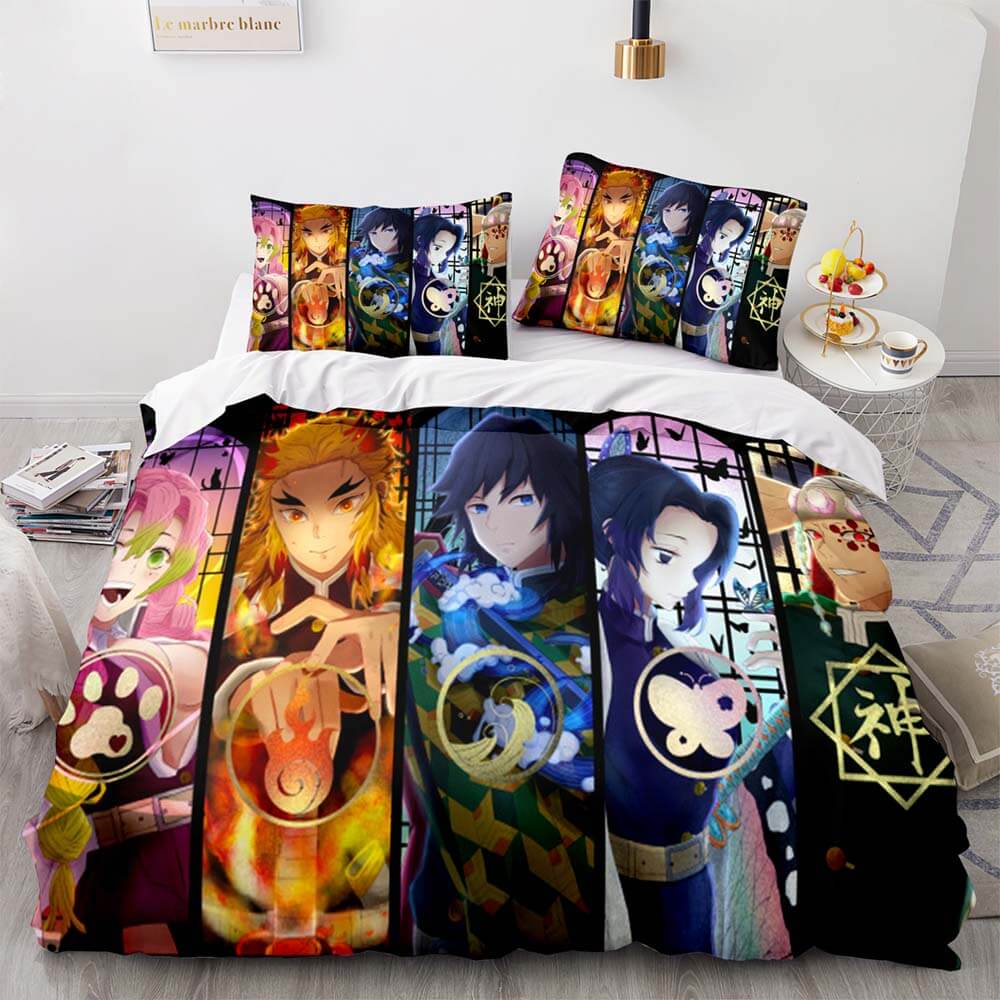 Japon Anime démon tueur ensemble de literie Cosplay housse de couette ensembles de lit