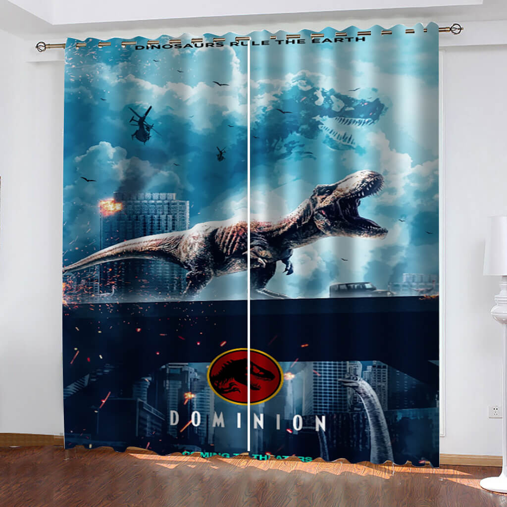 Jurassic World Dominion Curtains Blackout Window Drapes