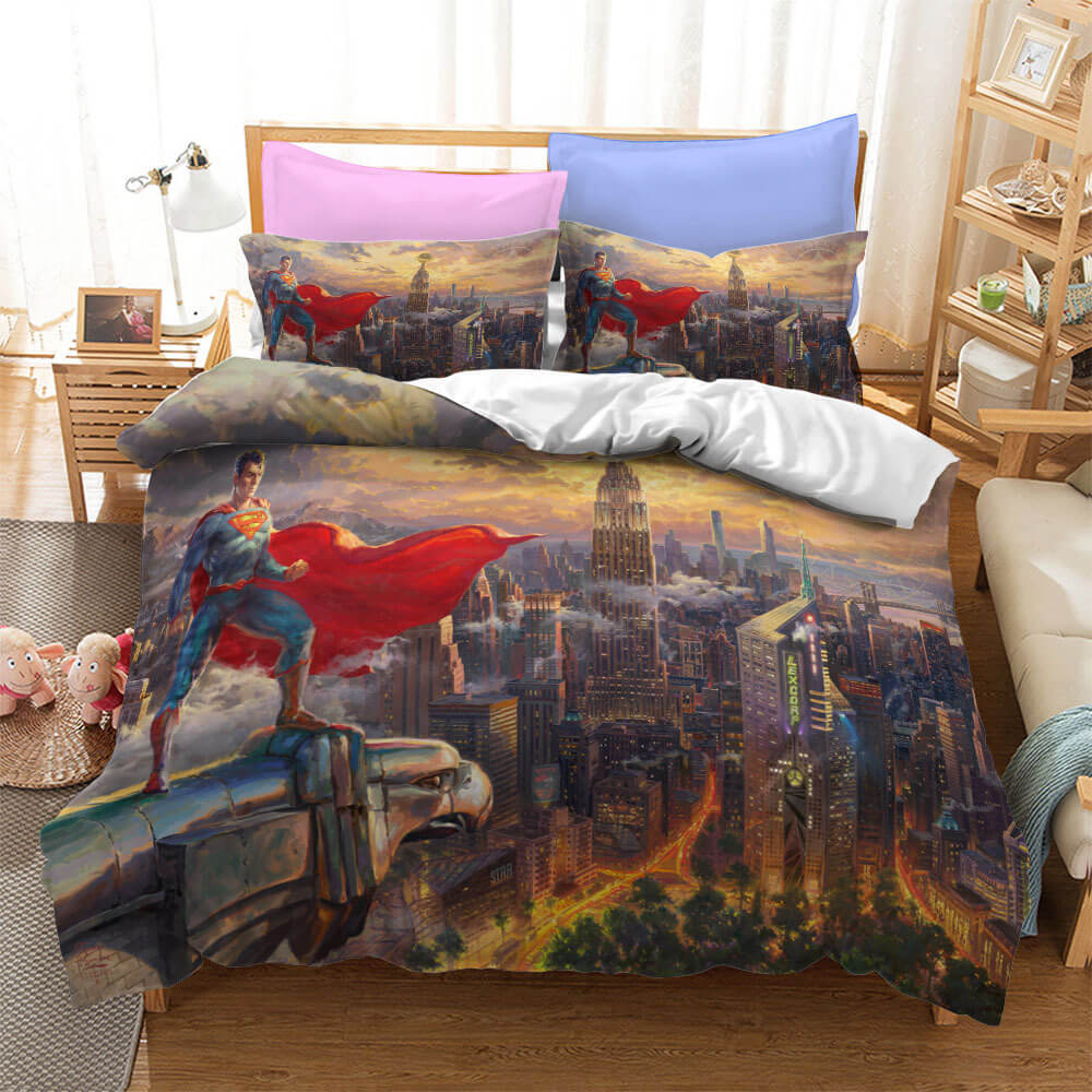 Justice League Batman Superman Cosplay ensemble de literie housse de couette ensembles de lit