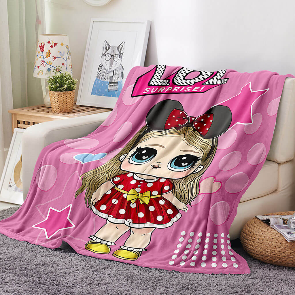 L.O.L Surprise Blanket Flannel Fleece Throw Blanket Décoration de chambre