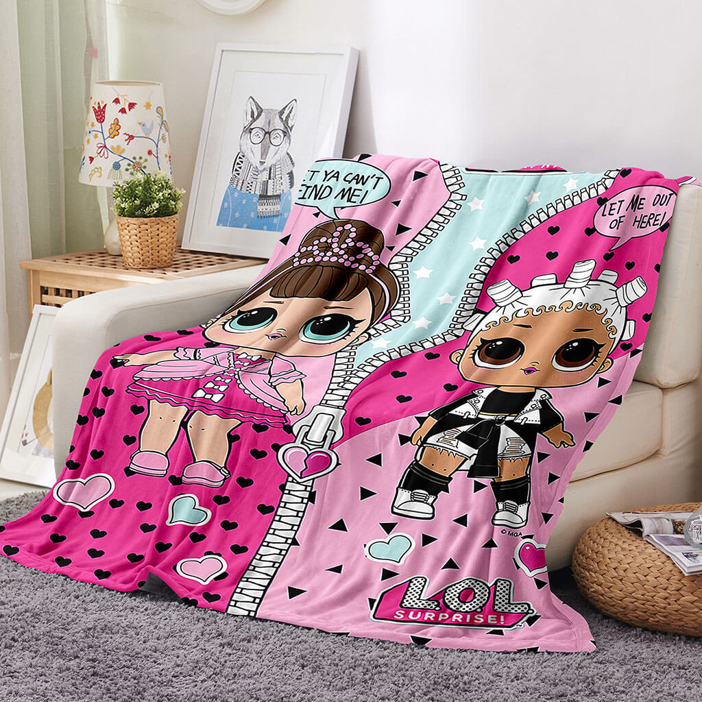 L.O.L Surprise Blanket Flannel Fleece Throw Blanket Décoration de chambre