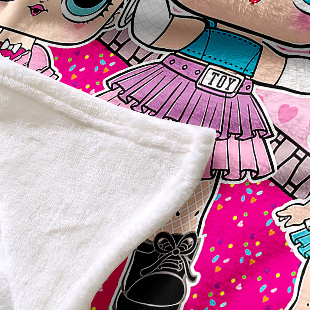 L.O.L Surprise Blanket Flannel Fleece Throw Blanket Décoration de chambre